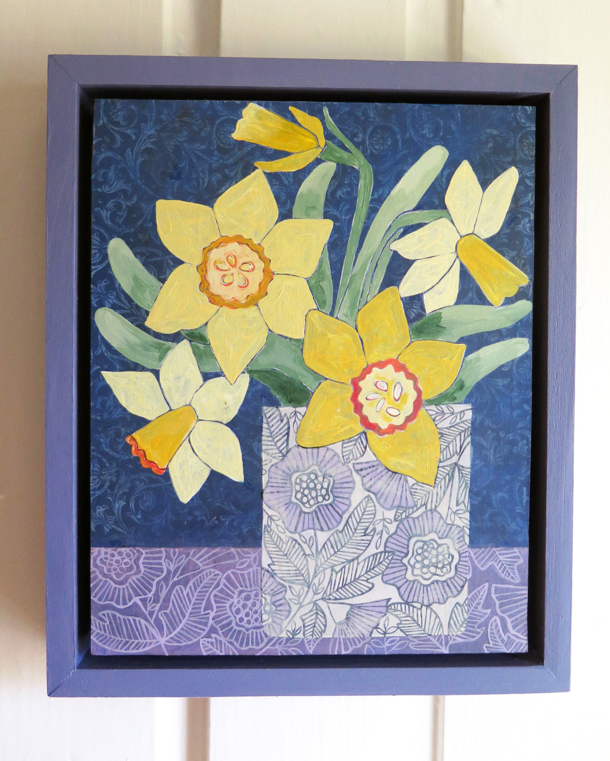 Blue Daffodil / Acrylic Painting